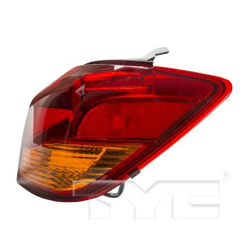2012 Mitsubishi Outlander Sport Tail Light Assembly Right Outer TYC 11645700 image 4 of 4