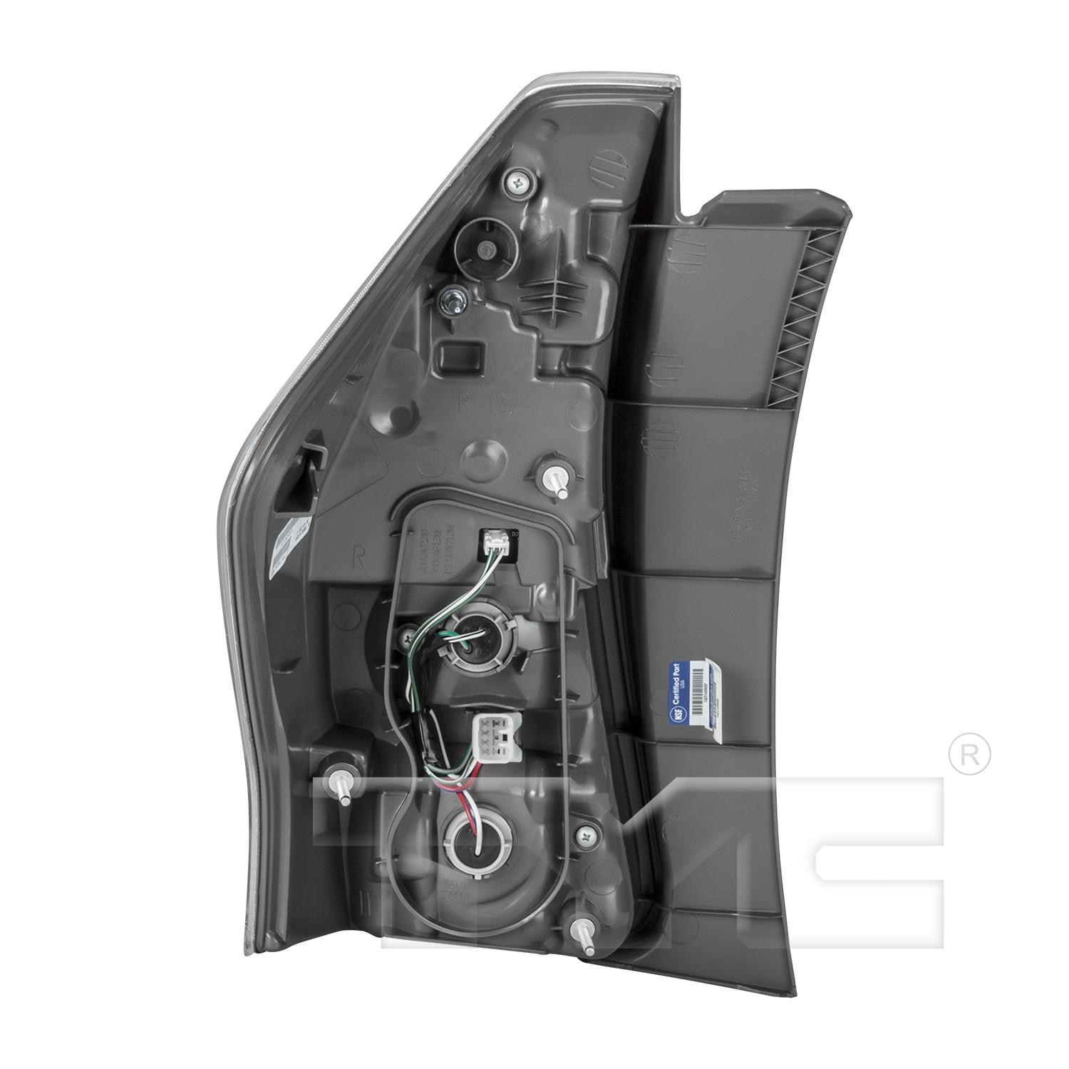 TYC 116467001 Tail Light Assembly product image 2 of 6