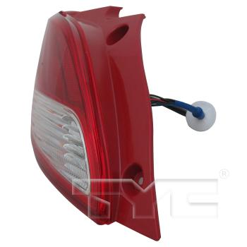2014 Mazda 2 Tail Light Assembly Left TYC 11647400 image 3 of 4