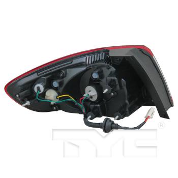 2011 Hyundai Santa Fe Tail Light Assembly Right Outer TYC 11649300 image 3 of 4