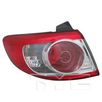 2011 Hyundai Santa Fe Tail Light Assembly Left Outer TYC 11649400 image 1 of 4