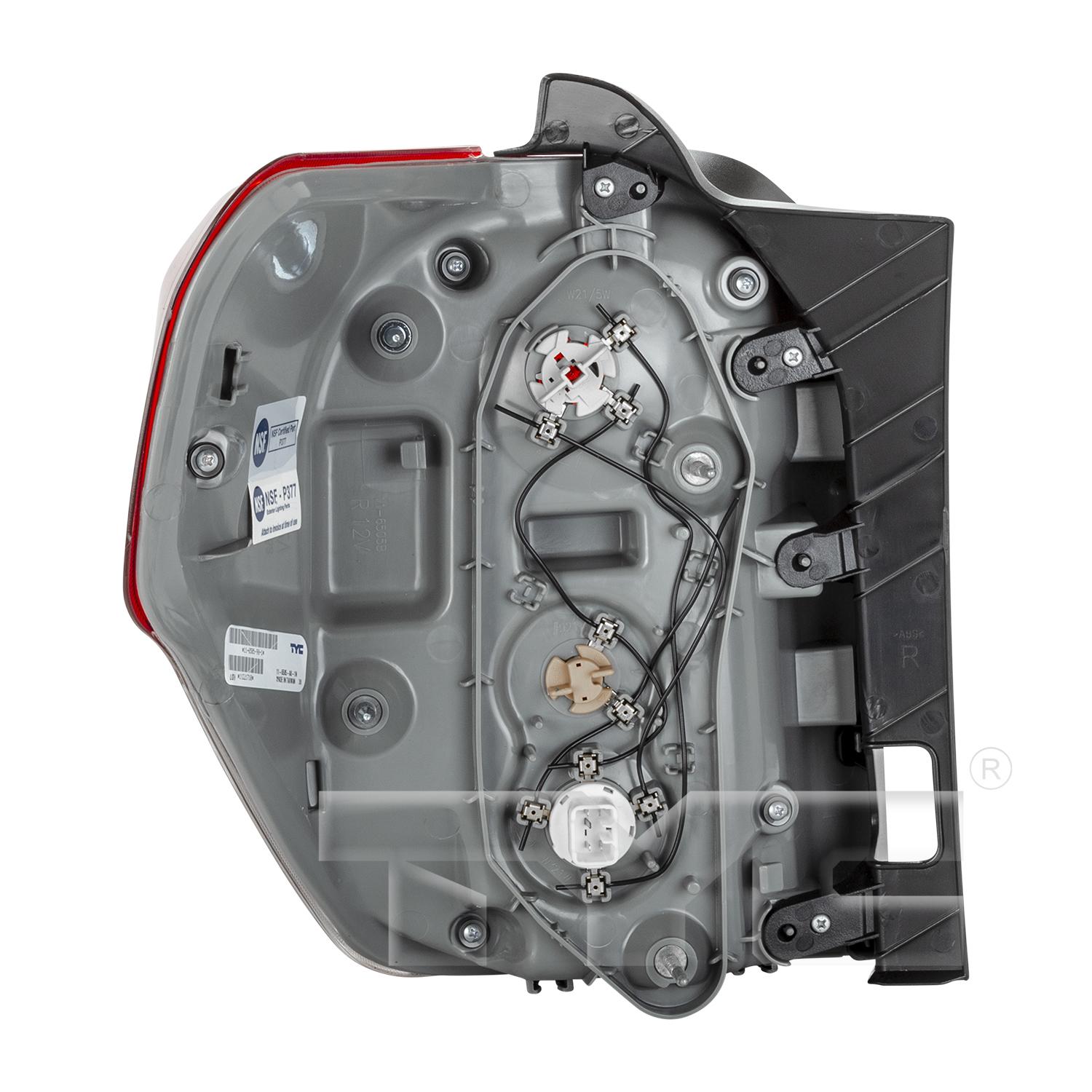TYC 11650590 Tail Light Assembly product image 2 of 6