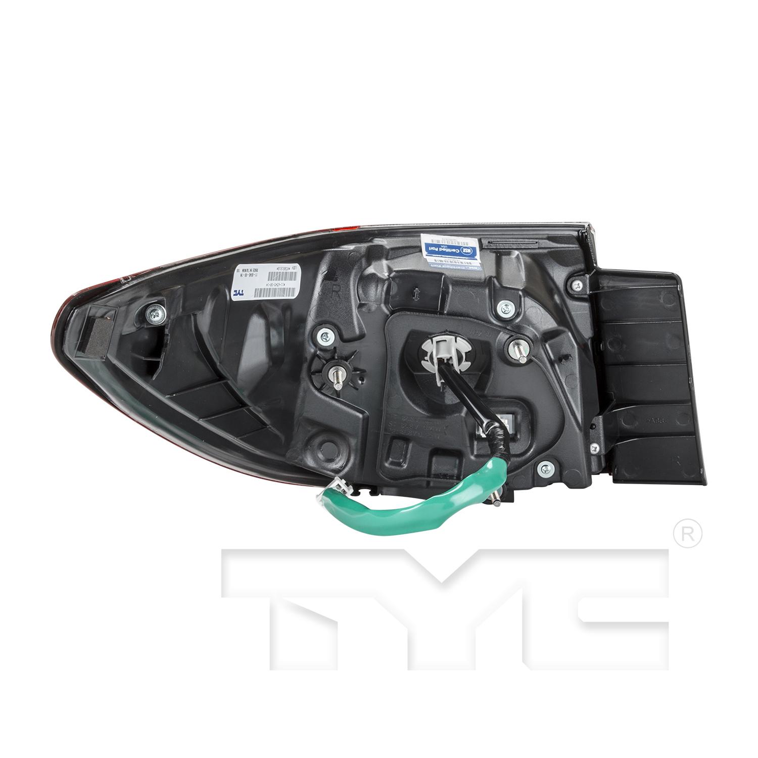 TYC 11654500 - Tail Light Assembly TYC 11654500 Tail Light Assembly product image 2 of 6
