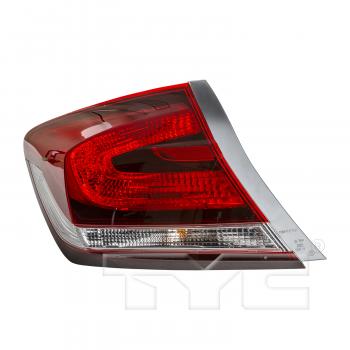 2015 Honda Civic Tail Light Assembly Right Outer TYC 116573009 image 1 of 4