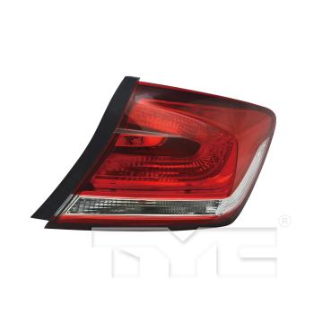 2015 Honda Civic Tail Light Assembly Right Outer TYC 116573009 image 3 of 4