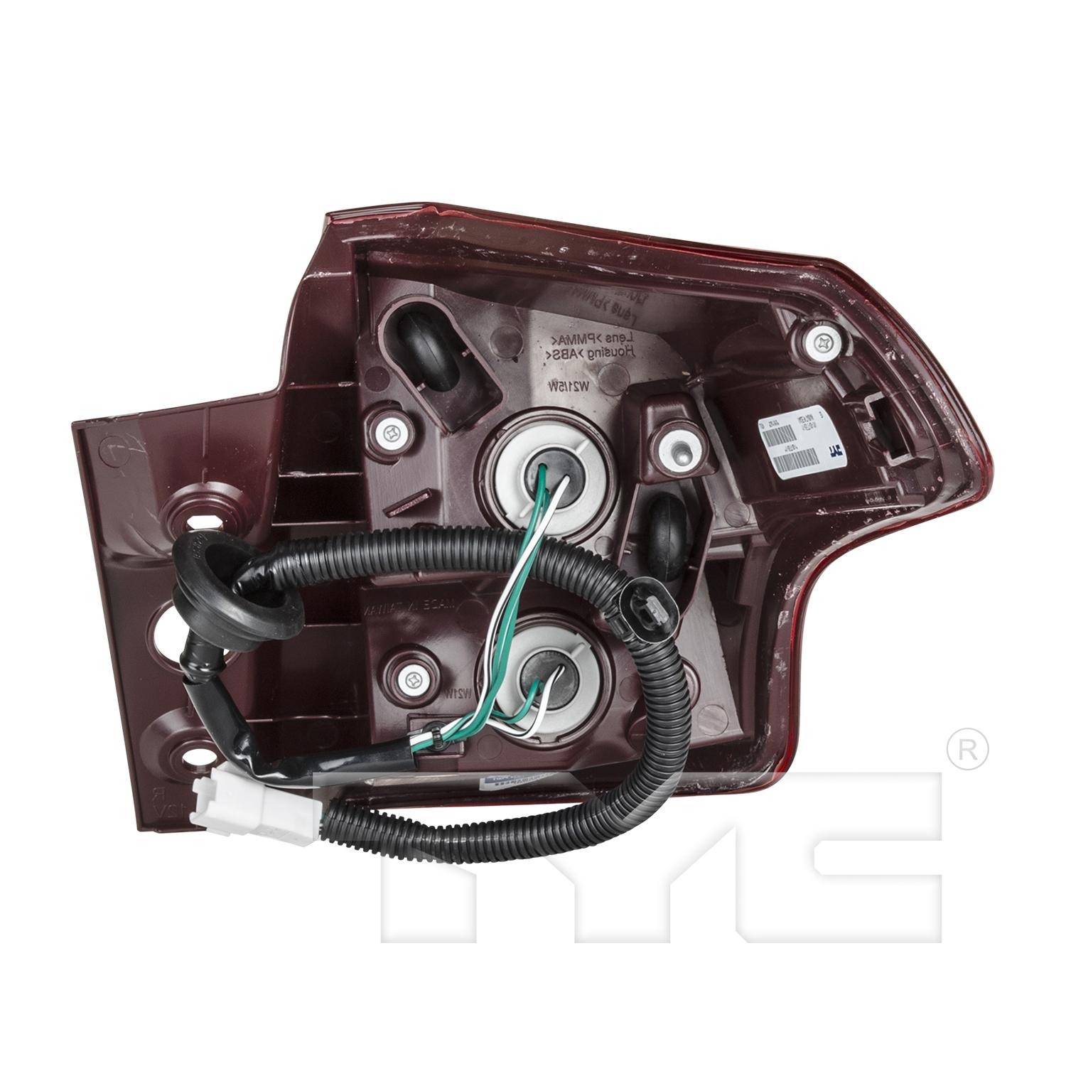 TYC 11657800 - Tail Light Assembly TYC 11657800 Tail Light Assembly product image 2 of 6