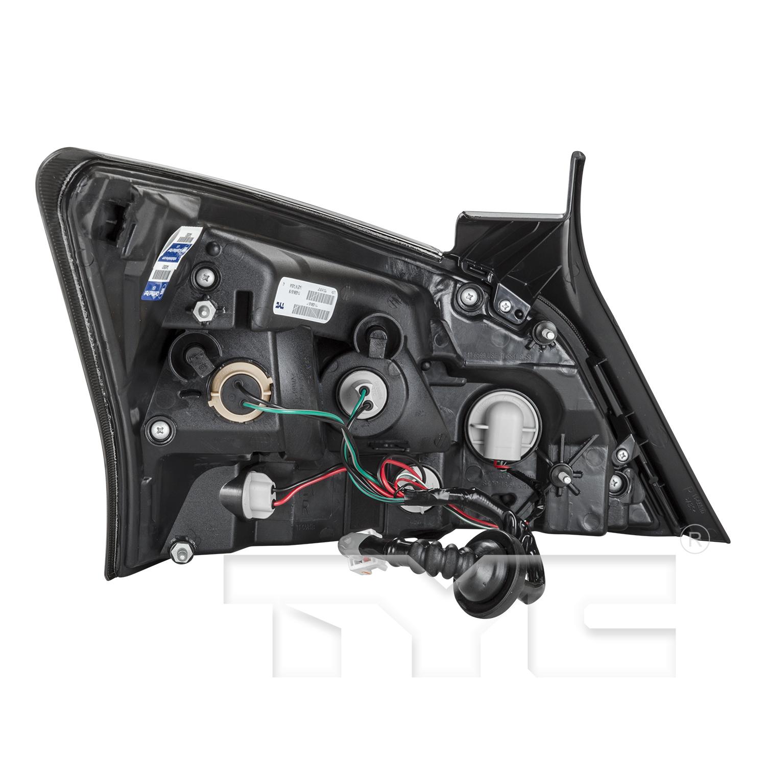 TYC 11659900 Tail Light Assembly product image 2 of 6