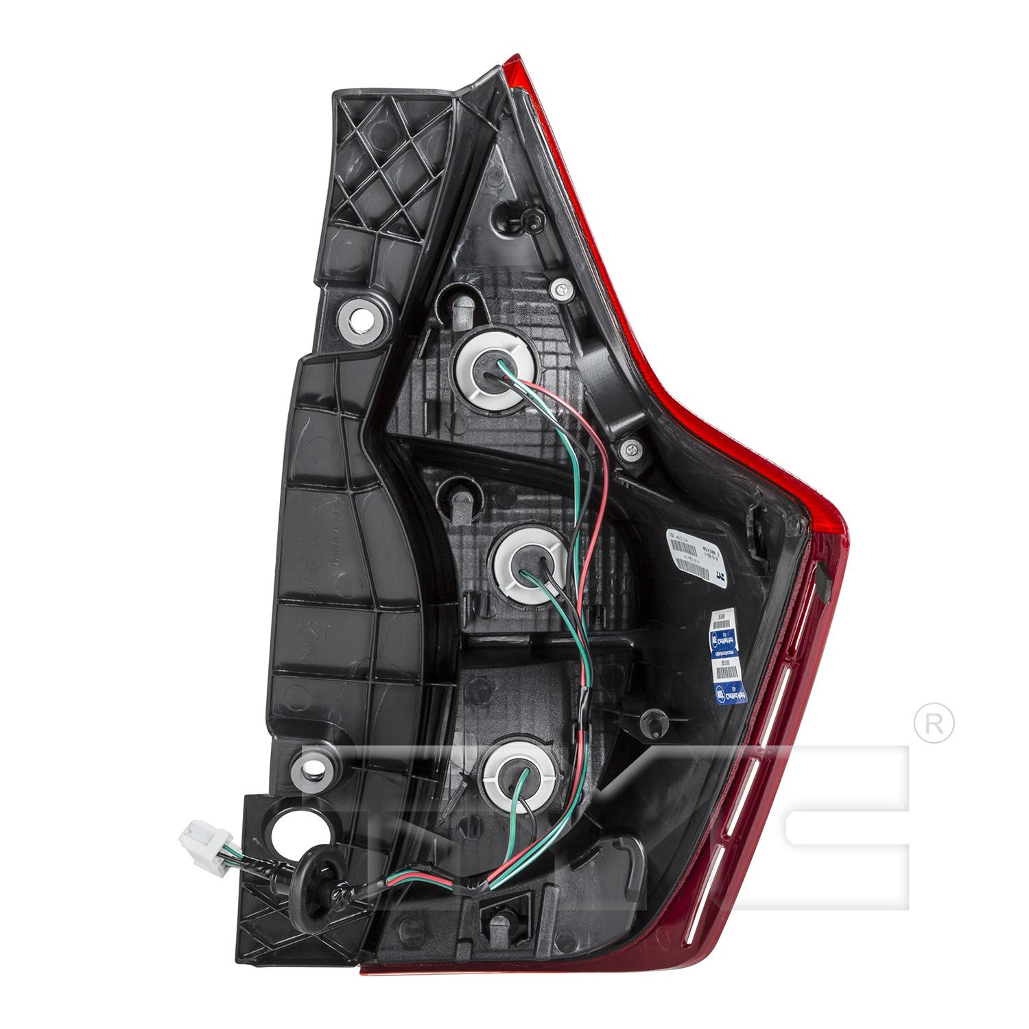 TYC 116630001 Tail Light Assembly product image 2 of 6