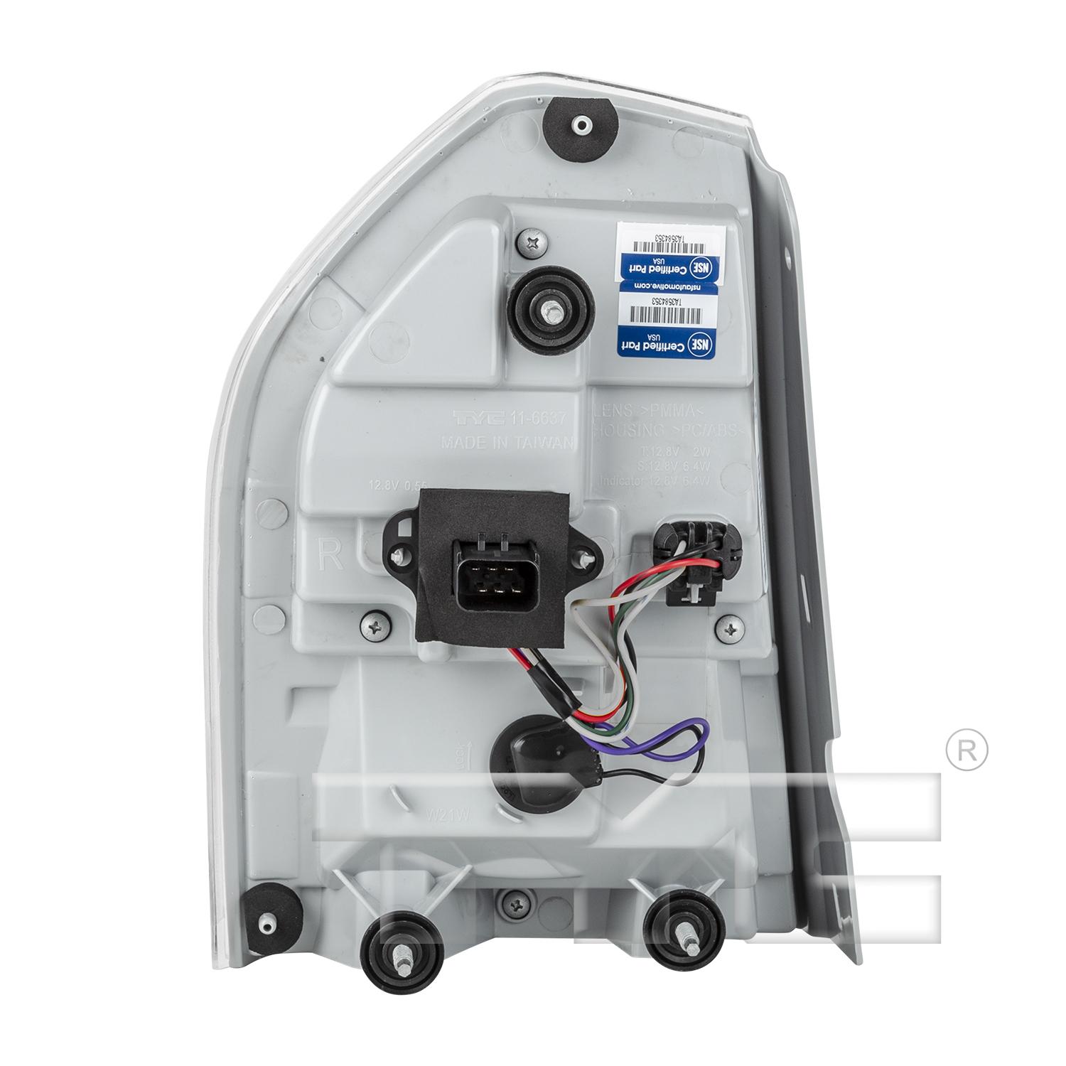 TYC 11663700 - Tail Light Assembly TYC 11663700 Tail Light Assembly product image 2 of 6