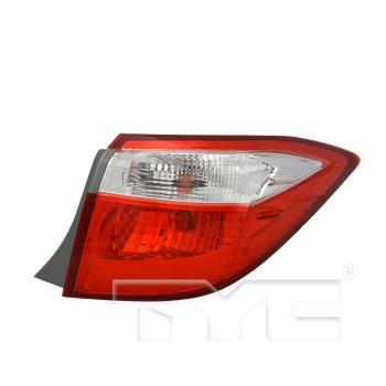 2014 Toyota Corolla Tail Light Assembly Right Outer TYC 11663900 image 3 of 4