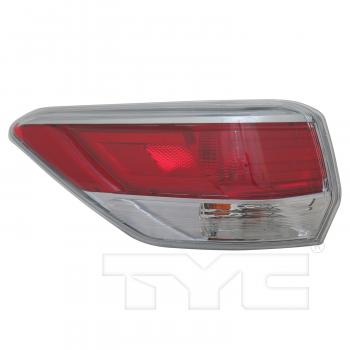 2016 Toyota Highlander Tail Light Assembly Left Outer TYC 11667600 image 1 of 4