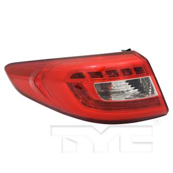 2015 Hyundai Sonata Tail Light Assembly Left Outer TYC 11672400 image 1 of 4