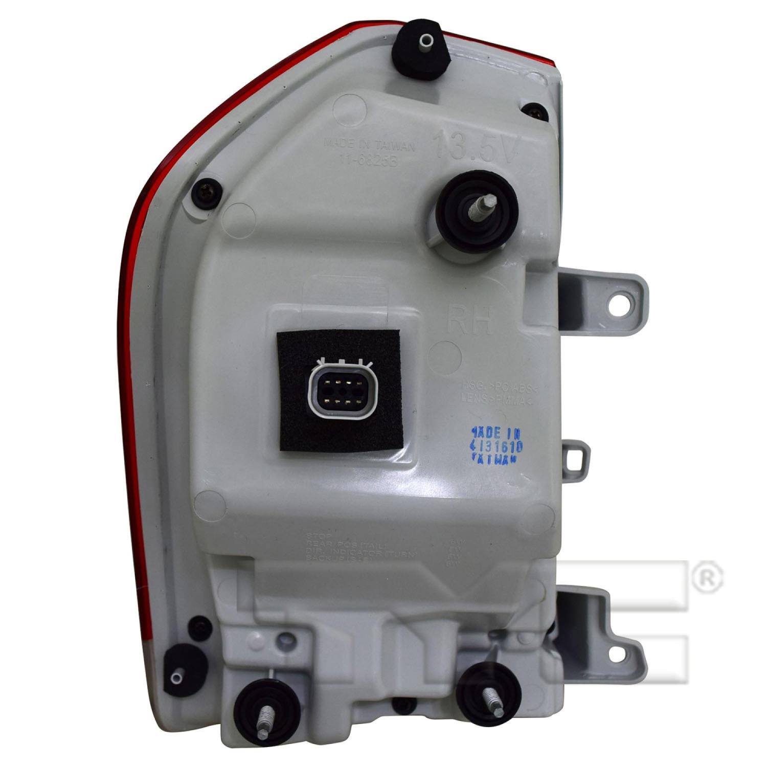 TYC 116825001 Tail Light Assembly product image 5 of 6