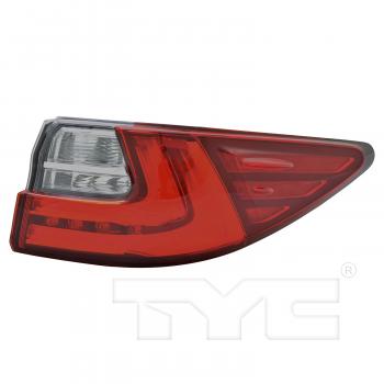 2017 Lexus ES350 Tail Light Assembly Right Outer TYC 116861009 image 1 of 4