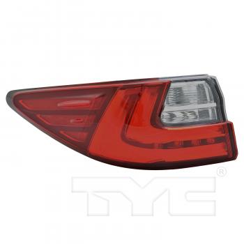 2017 Lexus ES350 Tail Light Assembly Left Outer TYC 116862009 image 1 of 4