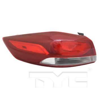 2018 Hyundai Elantra Tail Light Assembly Left Outer TYC 11690400 image 1 of 4