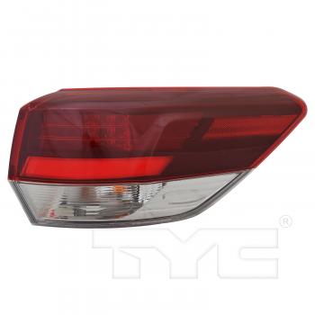 2019 Toyota Highlander Tail Light Assembly Right Outer TYC 11697780 image 1 of 4