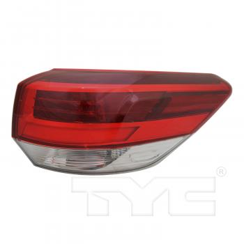 2019 Toyota Highlander Tail Light Assembly Right Outer TYC 11697790 image 1 of 4