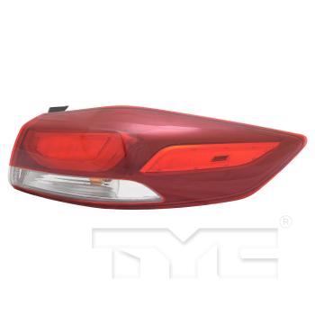 2018 Hyundai Elantra Tail Light Assembly Right Outer TYC 11699300 image 1 of 4