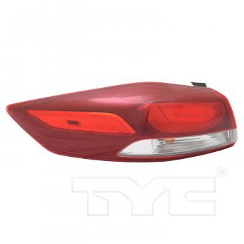 2018 Hyundai Elantra Tail Light Assembly Left Outer TYC 116994009 image 1 of 4