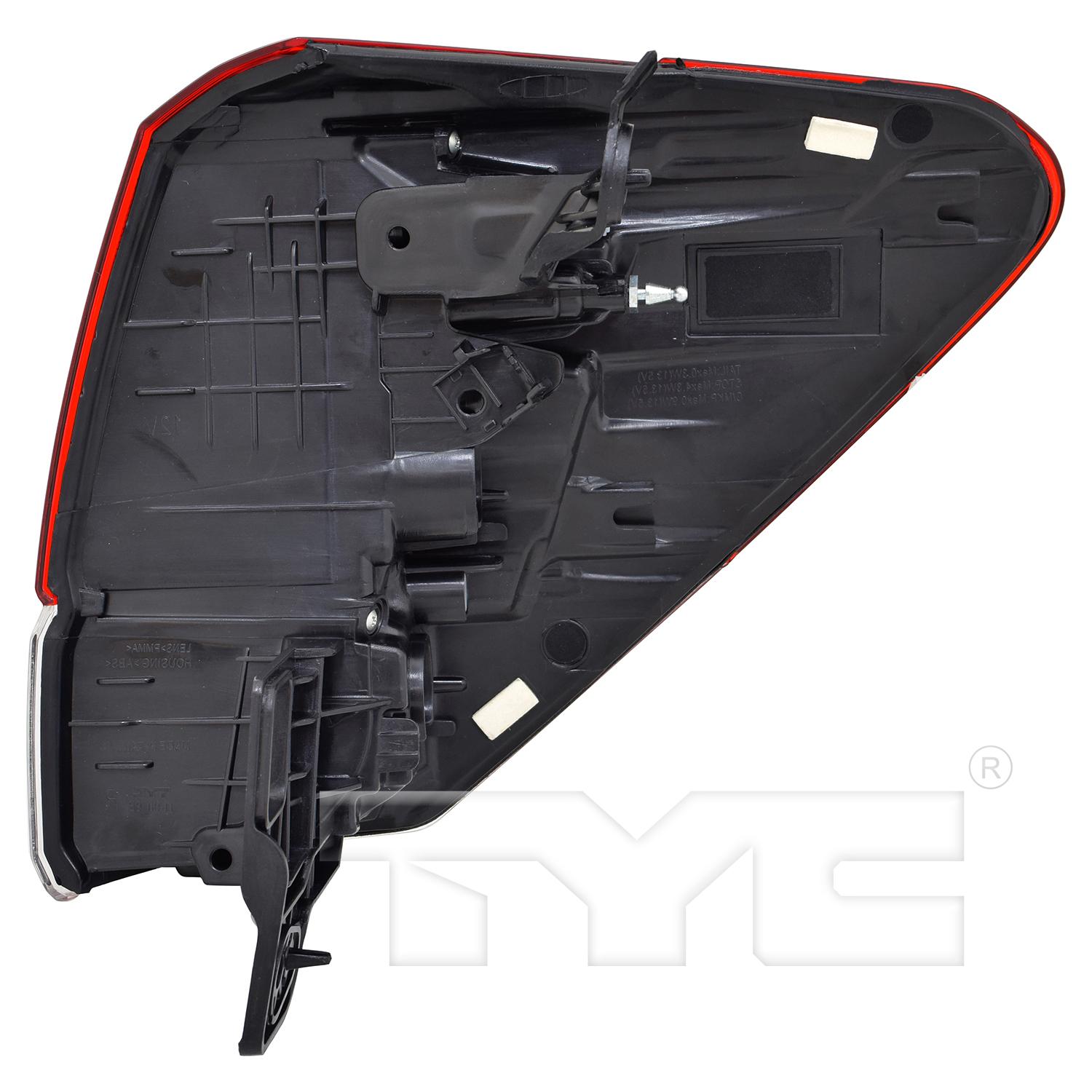 TYC 119080009 Tail Light Assembly product image 2 of 6