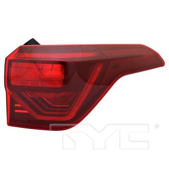 2021 Kia Seltos Tail Light Assembly Right Outer TYC 119333009 image 1 of 4