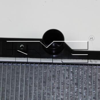 2009 Subaru Impreza Radiator Primary TYC 13093 image 3 of 4