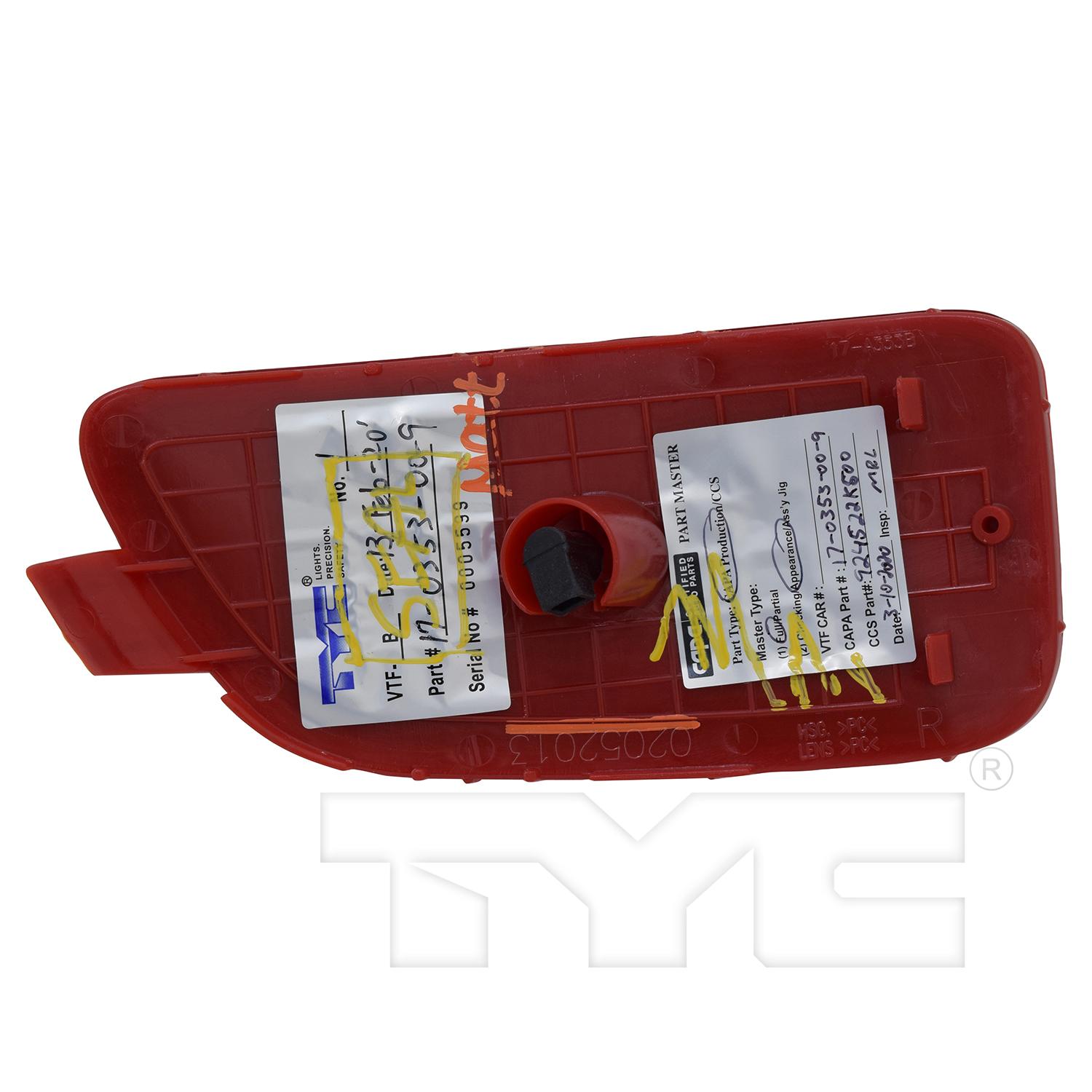 TYC 17035300 - Reflector Assembly TYC 17035300 Reflector Assembly product image 2 of 6