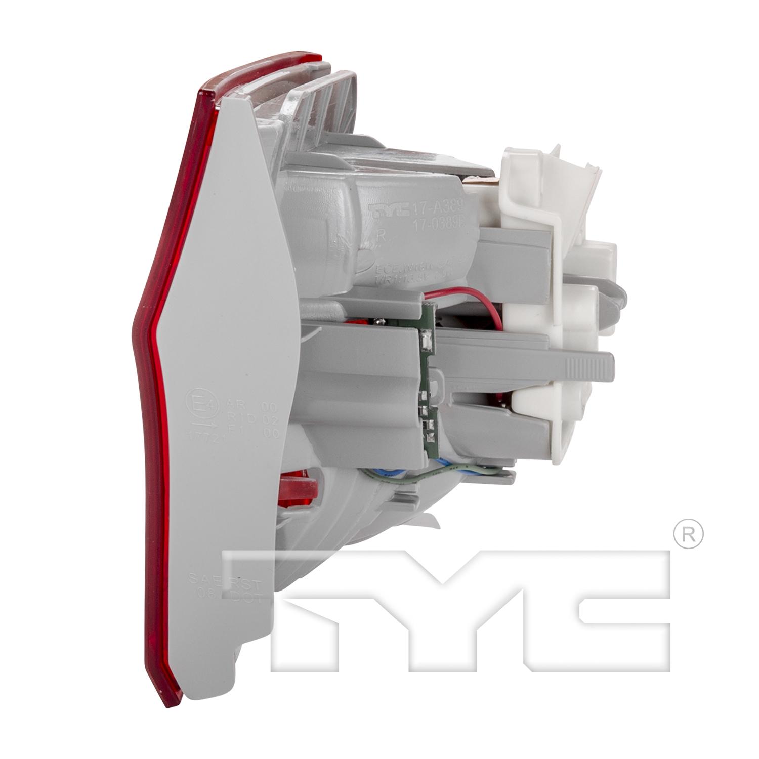 TYC 17038900 Tail Light Assembly product image 4 of 6
