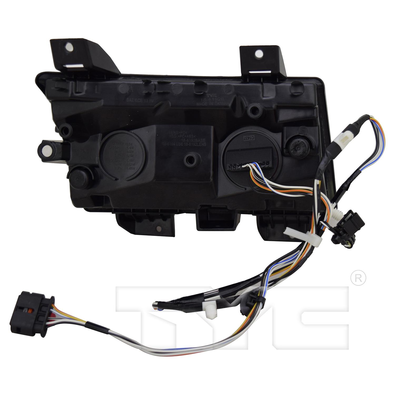 TYC 18619100 Turn Signal / Parking Light Assembly product image 2 of 6