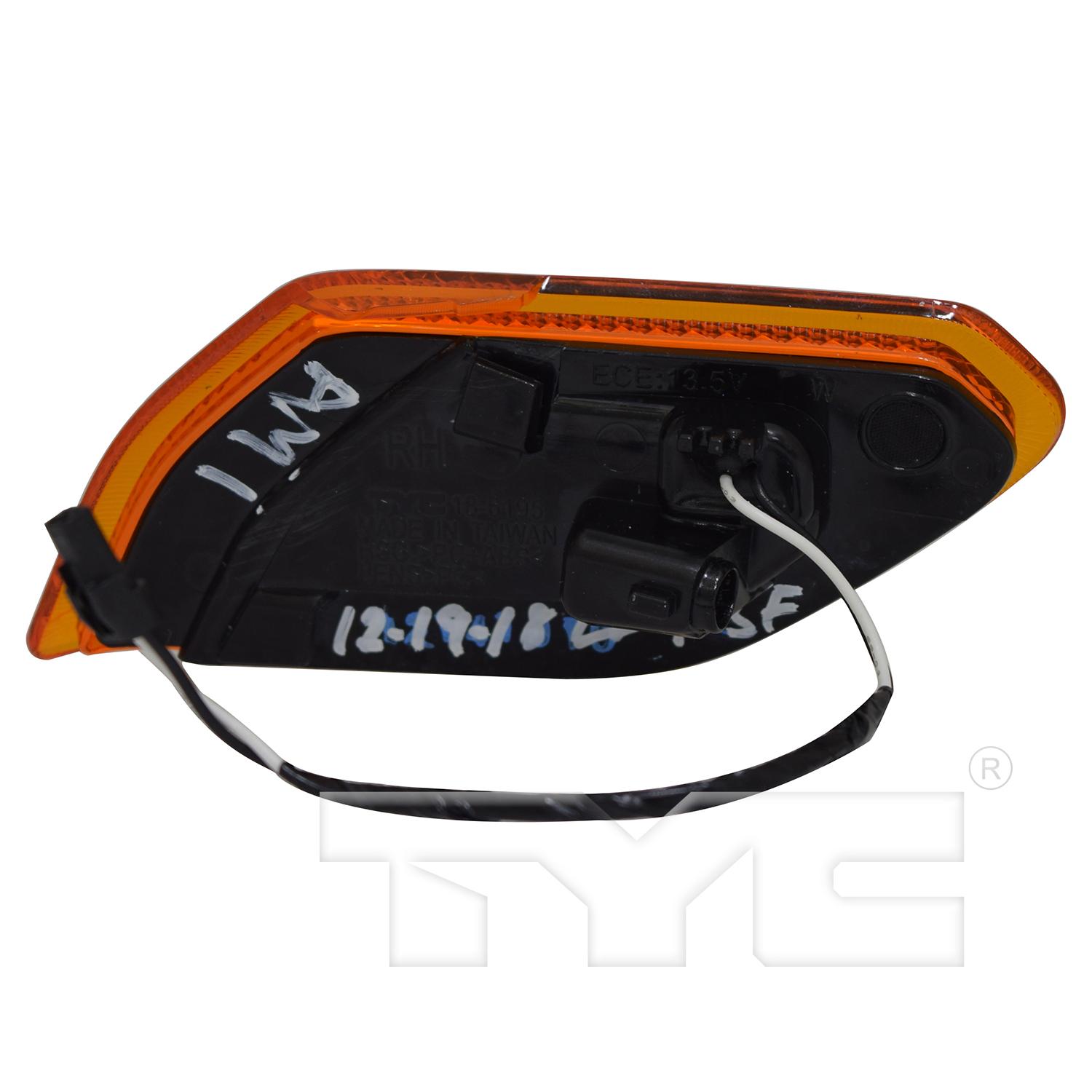 TYC 18619500 - Side Marker Light Assembly TYC 18619500 Side Marker Light Assembly product image 2 of 6