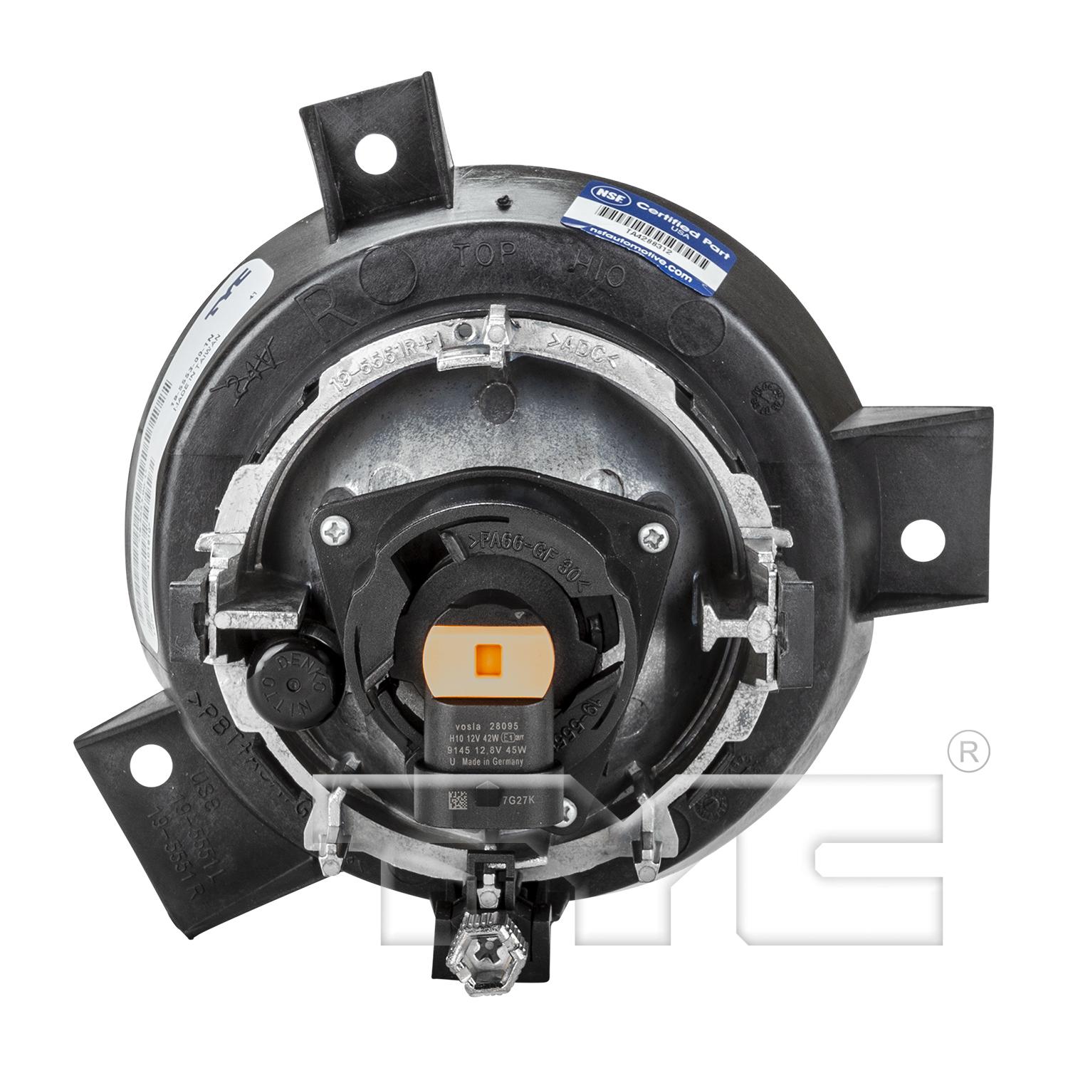 TYC 195553001 - Fog Light Assembly TYC 195553001 Fog Light Assembly product image 2 of 6