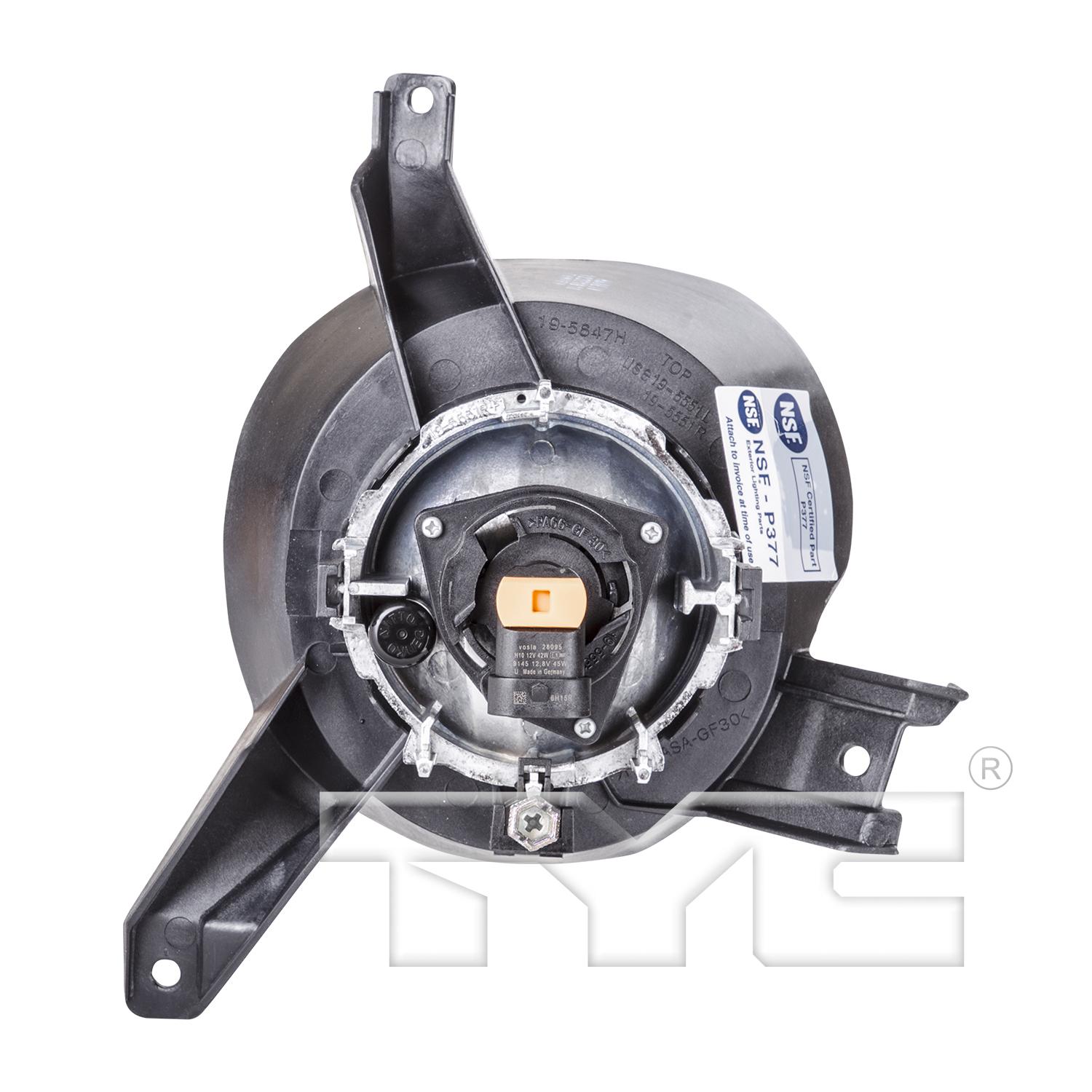 TYC 19564700 Fog Light Assembly product image 2 of 6