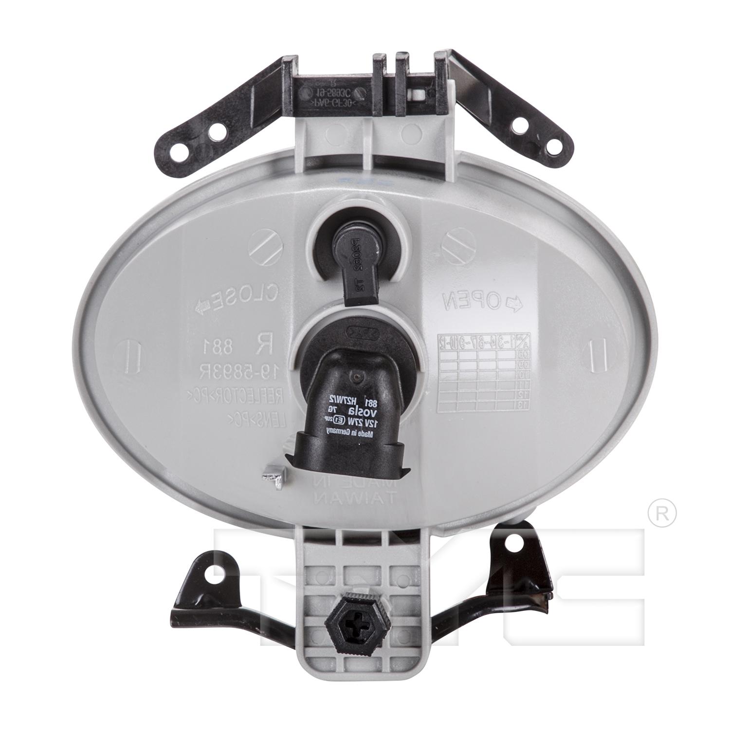 TYC 19589400 Fog Light Assembly product image 2 of 6