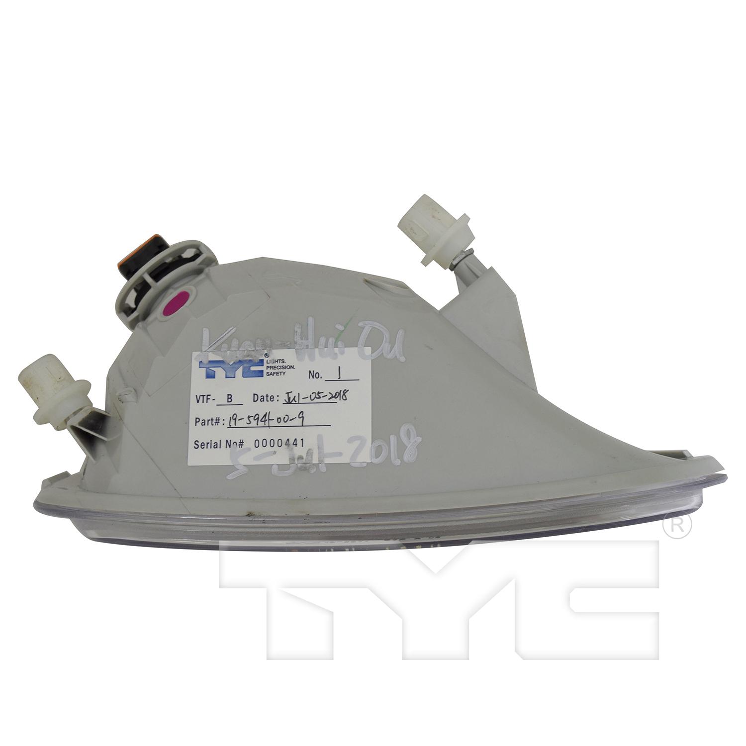 TYC 195941009 Fog Light Assembly product image 5 of 6
