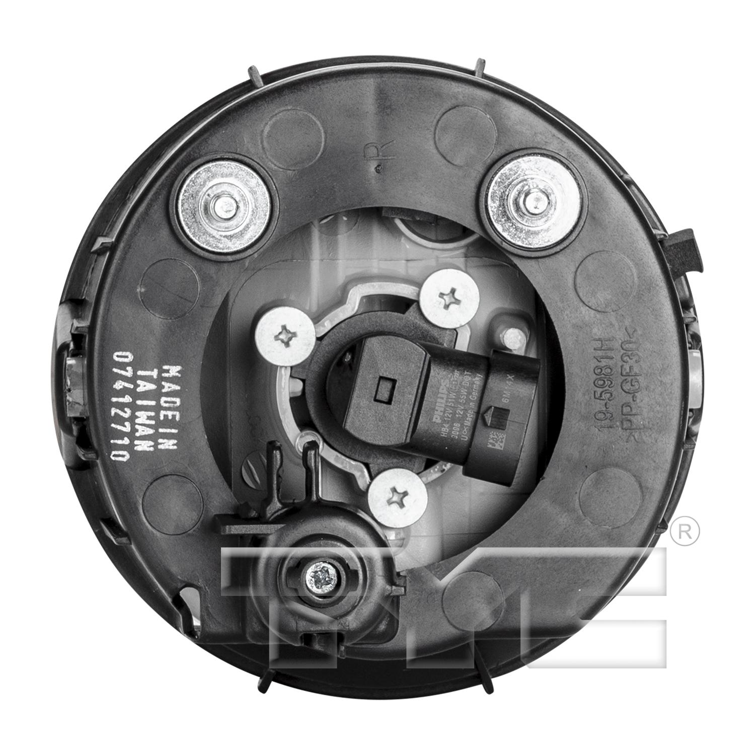TYC 19598100 - Fog Light Assembly TYC 19598100 Fog Light Assembly product image 2 of 6