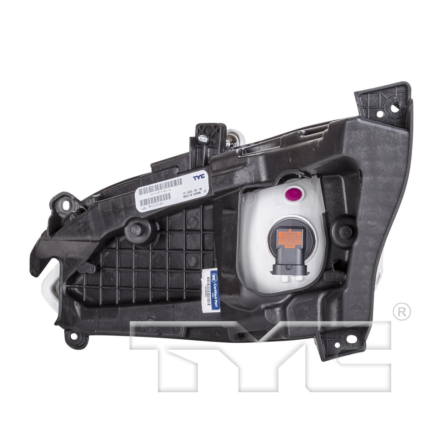 TYC 196033001 - Fog Light Assembly TYC 196033001 Fog Light Assembly product image 2 of 6