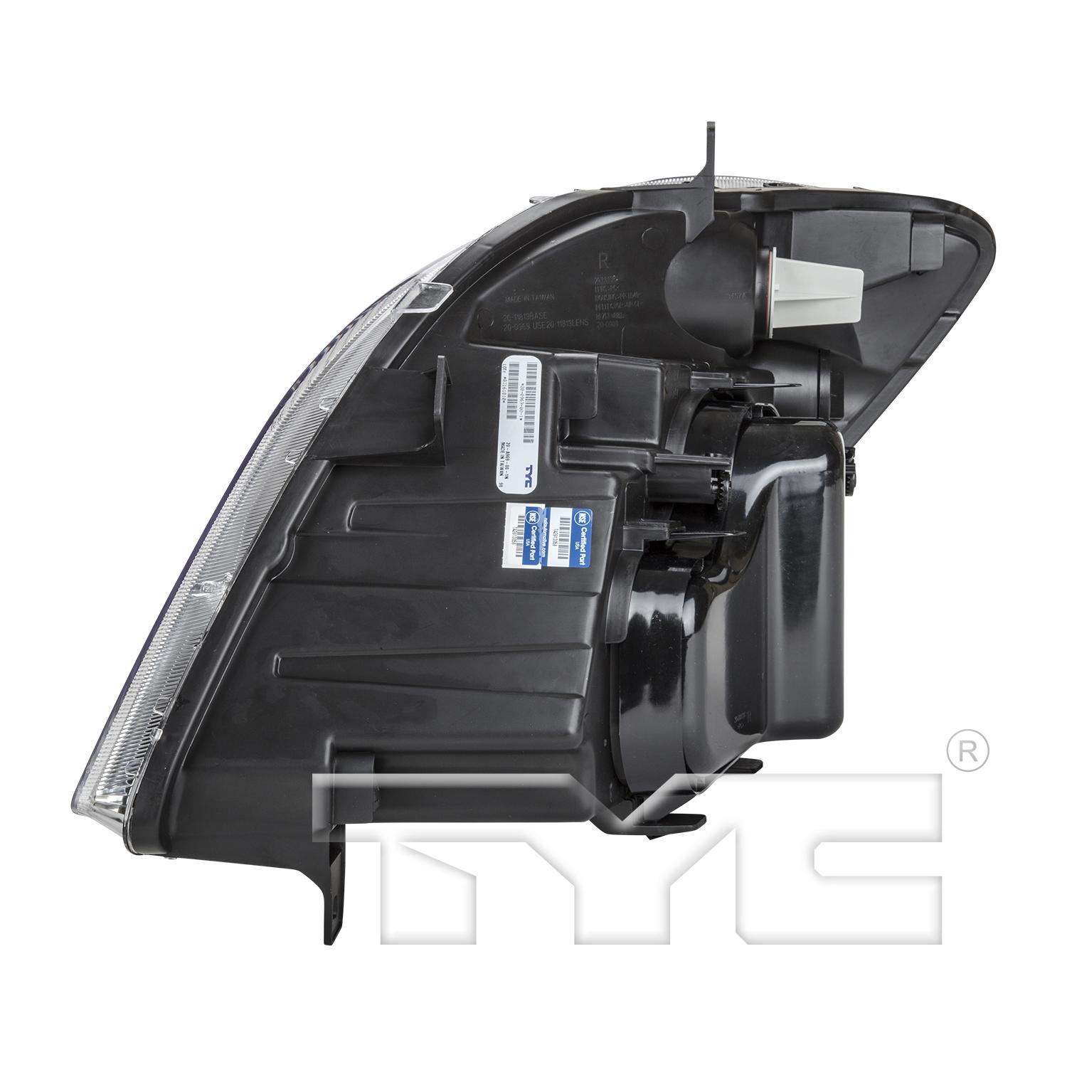 TYC 200969009 Headlight Assembly product image 4 of 6