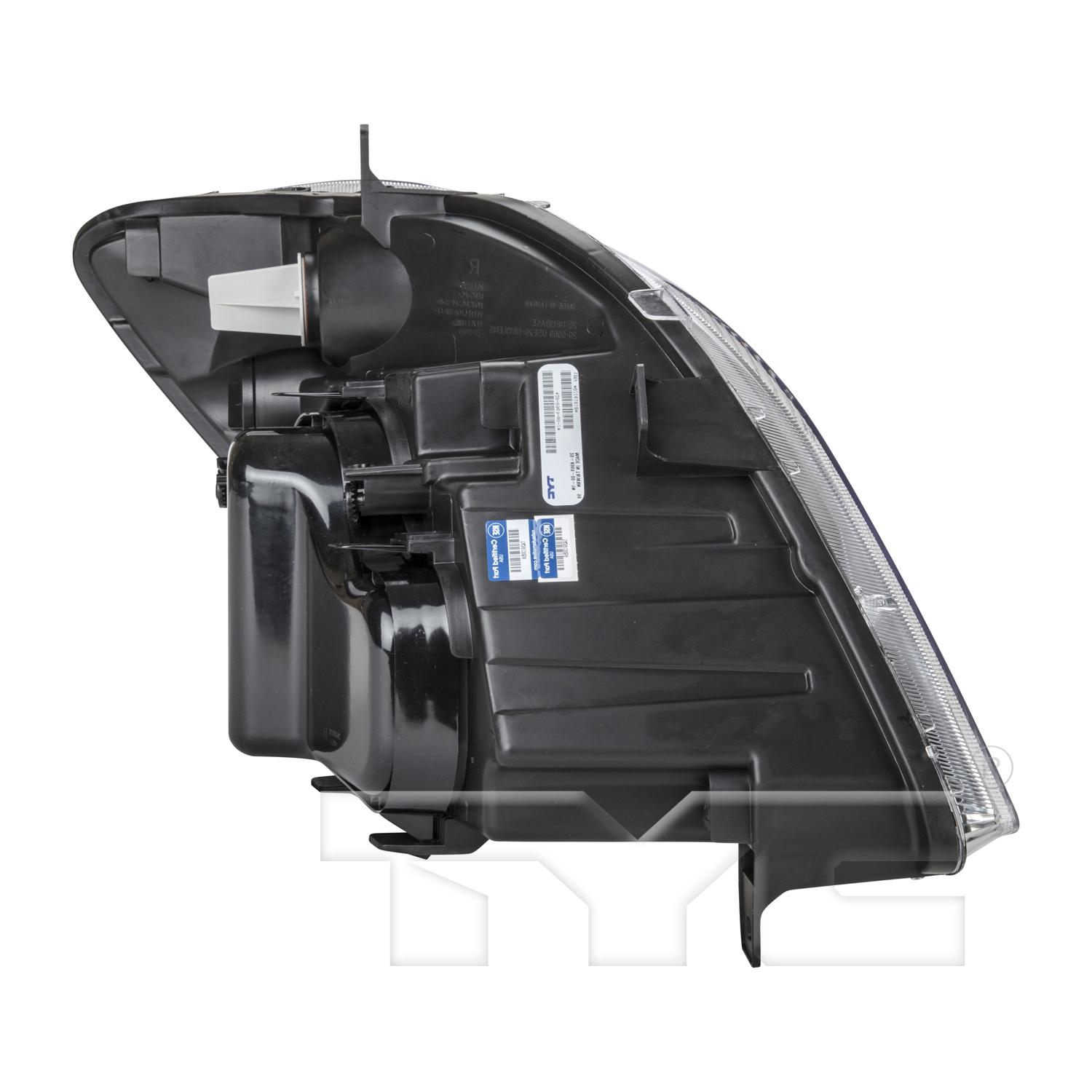 TYC 200970009 - Headlight Assembly TYC 200970009 Headlight Assembly product image 4 of 6