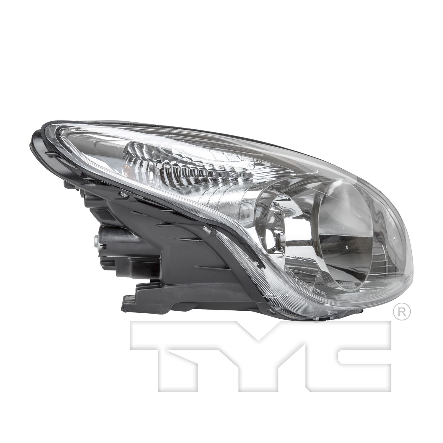 TYC 2012123001 Headlight Assembly product image 3 of 6