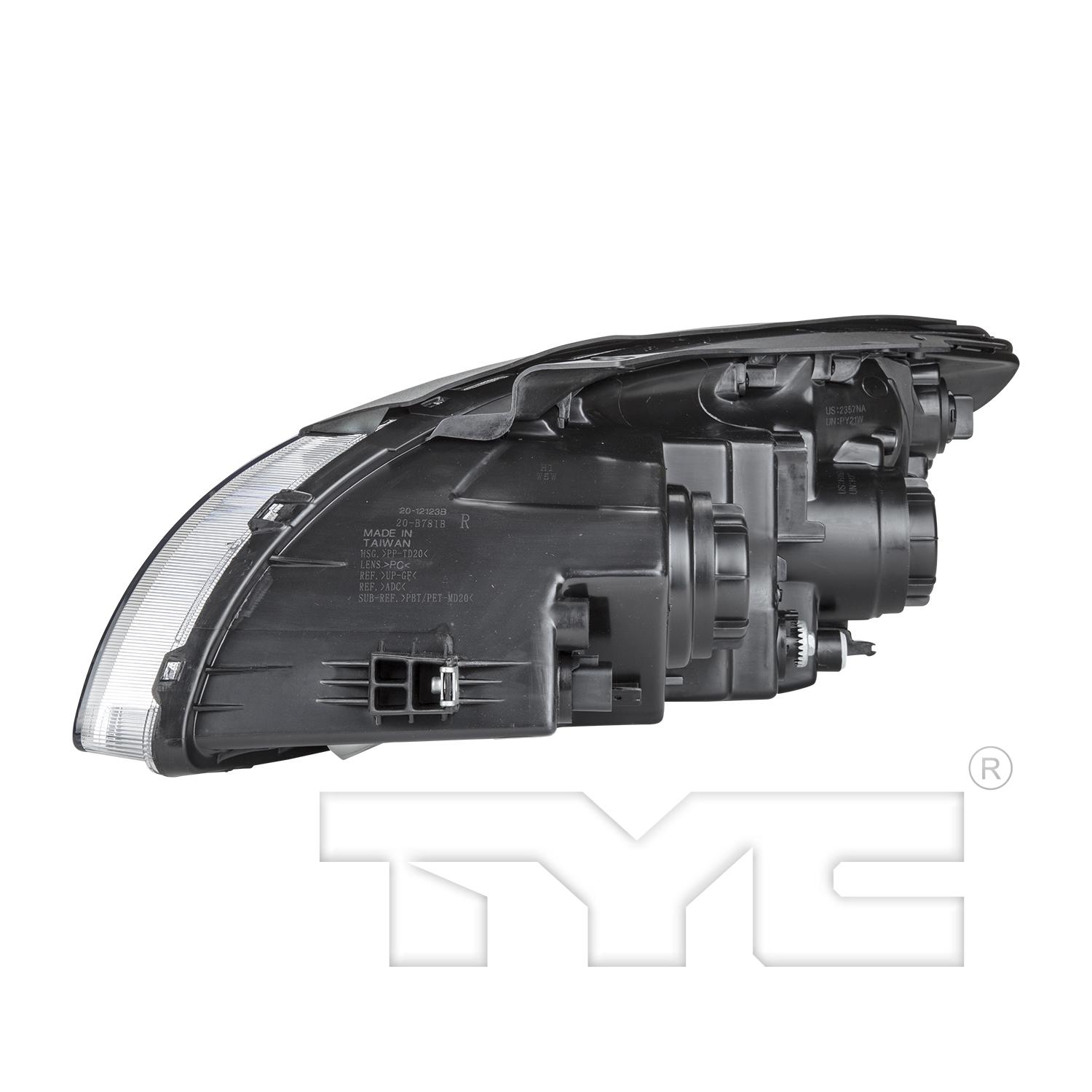 TYC 2012123001 Headlight Assembly product image 4 of 6