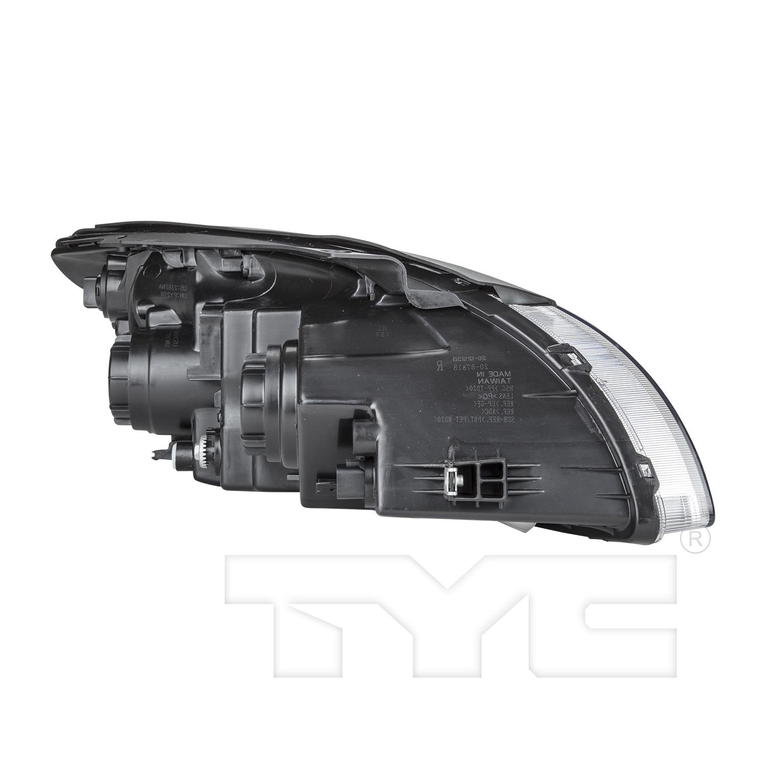 TYC 2012124001 Headlight Assembly product image 4 of 6