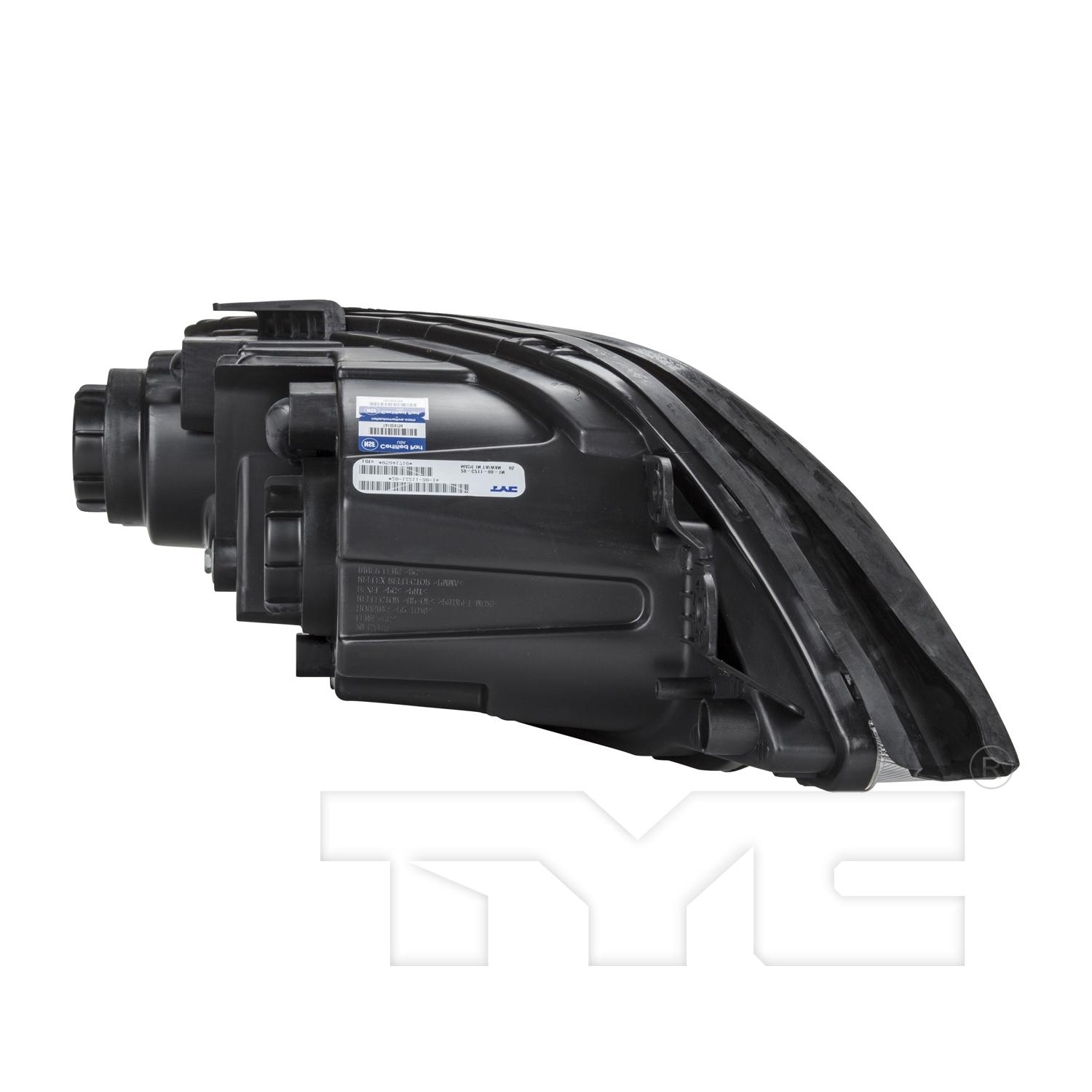 TYC 201221200 - Headlight Assembly TYC 201221200 Headlight Assembly product image 4 of 6