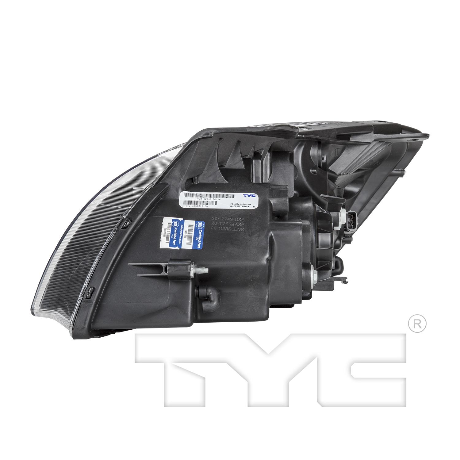 TYC 2012749009 - Headlight Assembly TYC 2012749009 Headlight Assembly product image 4 of 8