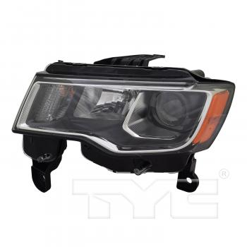 2018 Jeep Grand Cherokee Headlight Assembly Left TYC 201627600 image 1 of 4