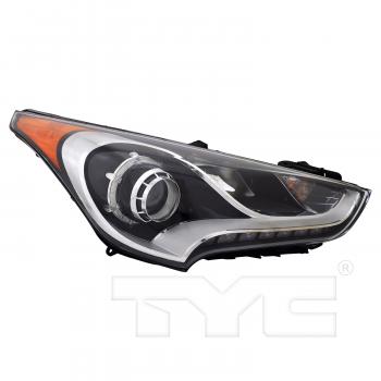 2015 Hyundai Veloster Headlight Assembly Right TYC 201750500 image 1 of 4