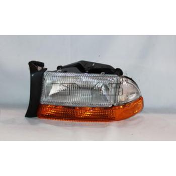 1998 Dodge Dakota Headlight Assembly Left TYC 20506409 image 2 of 2