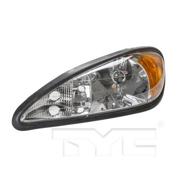 2000 Pontiac Grand Am Headlight Assembly Left TYC 205540009 image 3 of 4
