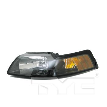 2004 Ford Mustang Headlight Assembly Left TYC 20569691 image 3 of 4