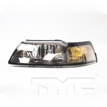 2004 Ford Mustang Headlight Assembly Left TYC 205696919 image 4 of 4